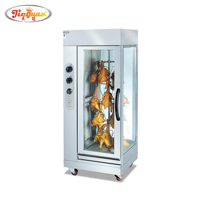 Gas commercial stainless steel rotisserie/rotary chicken oven/chicken roasing machine