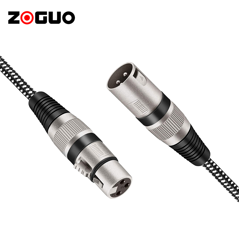 OEM изготовленный на заказ низкий уровень шума помех гибкий 3Pin XLR микрофонный кабель мужской женский черный Аудио кабель HIFI XLR кабель
