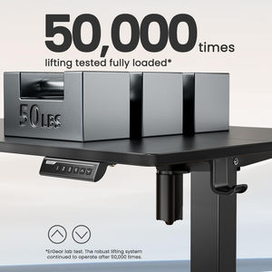 Escritorio de Oficina Eléctrico Ajustable al por Mayor, Mesa de Computadora con Ganchos, Escritorio de Oficina Moderno - Product Image 6