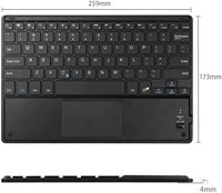 Clavier sans fil pour tablette IPAD XIAOMI PAD Mobile, BT3.0, 7 couleurs, rétro-éclairé, universel, mince et portable