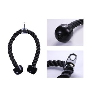 Appareil de musculation pour triceps avec corde en nylon et extrémités en caoutchouc pour la remise en forme à domicile, équipement de mise en forme corporelle JH 031 - Product Image 5