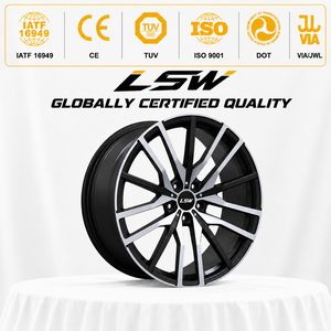 ล้อฟอร์จ LS8177 จากโรงงานโดยตรง ขนาด 18 19 20 นิ้ว 5x120 สีดำเงา ขอบขัดเงา หลายก้าน สำหรับ BMW Mercedes - Product Image 3