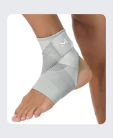 Manchon de compression de cheville respirant à bout ouvert avec sangles réglables pour le soulagement de la douleur plantaire et la fasciite plantaire