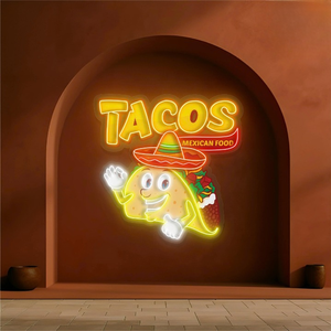 Tacos <span class=keywords><strong>Led</strong></span> Neon dấu hiệu Neon dấu hiệu tùy chỉnh thực hiện trang trí nhà hàng cho phòng ngủ bên nhà để bán - Product Image 5