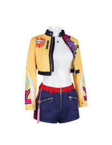 Disfraz de Cazador de Demonios Unisex para Niños y Niñas, Conjunto de Cosplay de Halloween, Uniforme de Actuación Escénica Rumi Mira Zoey con Peluca Negra y Roja - Product Image 2