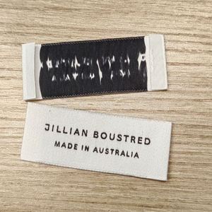 Cotton Label Heat Transfer Woven Labels Luxury <b>Clothes</b> for Women Woven <b>Tags</b> Customized Garment Labels for Tshirt - Product Image 1