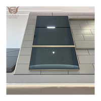 Vitrail de toit à ouverture verticale automatique pour entrée de villa individuelle, avec télécommande, cadre en alliage d'aluminium et isolation thermique