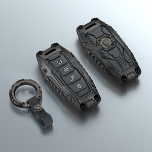 Nouvelle arrivée noir alliage d'argent silicone clé de voiture housse coque télécommande clé protecteur pour BYD HAN phare BYD HAN Premium - Product Image 4