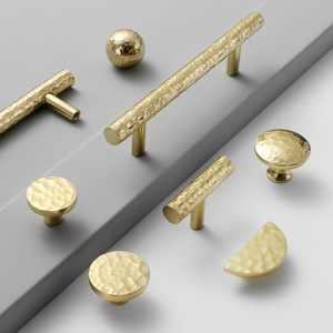 Modern Brass Furniture Handles <b>Knobs</b> Bar <b>Cabinet</b> Pulls Kitchen Bathroom Dining Drawer Hardware Durable Adjustable Antirust - Product Image 2