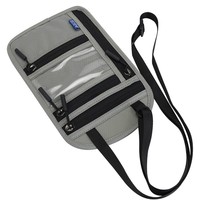 Portefeuille de voyage RFID pour hommes et femmes couverture de passeport étanche pochette de cou antivol organisateur de documents multifonctionnel
