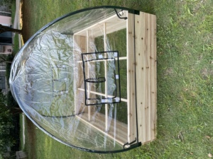 حوض زراعة خشبي كبير طبيعي اللون للحديقة والفناء الخلفي XWP013 - وعاء خارجي لزراعة الخضروات والأزهار للمنزل والمشاتل - Product Image 3