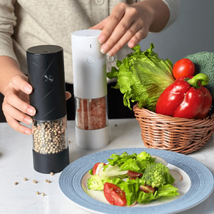 Electric <b>Pepper</b> <b>Grinder</b> Rechargeable Cordless Automatic Salt And <b>Pepper</b> Mill For Home Kitchen Use - Product Image 1