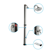 Colonne de douche extérieure Jade Jade robinet thermostatique colonne de douche solaire pour piscine piscine hors sol