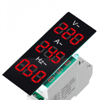AC50-500V modulaire LED affichage numérique Din Rail 100A monophasé courant ampèremètre tension 18mm mètres
