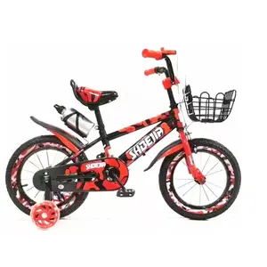 Cheap 12-20 inch Classic Bicycle for Kids Cool Sport Style Motor Bicycles with Flag Helmet & Steel Fork 16\" Kids Toy Bike