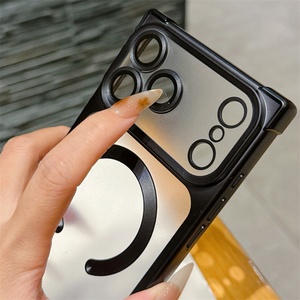 Nueva Funda Protectora Cuadrada para Teléfono Móvil iPhone 17 16 15 Todos los Modelos, Carcasa Mate con Esquinas Reforzadas, 14 13 Pro Max, Tono Dorado - Product Image 4