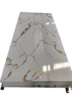 Panneau mural flexible de haute qualité en placage de marbre, autocollant mural 3D pour la décoration intérieure du salon
