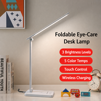 Lampe de bureau LED 7W en aluminium pliable avec variateur tactile pour le travail
