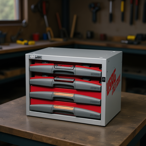 Gabinete de herramientas 5000 E1 con 4 cajones, unidad de almacenamiento de acero para la organización del taller - Product Image 3