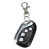 Télécommande de porte de garage en métal 433 MHz, code fixe, code d'apprentissage, code roulant