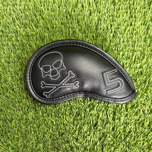 Venta al por mayor: Juego <span class=keywords><strong>de</strong></span> 10 fundas protectoras <span class=keywords><strong>de</strong></span> cuero PU impermeables con diseño <span class=keywords><strong>de</strong></span> calavera para palos <span class=keywords><strong>de</strong></span> <span class=keywords><strong>golf</strong></span>, directamente <span class=keywords><strong>de</strong></span> fábrica, personalizables. - Product Image 3