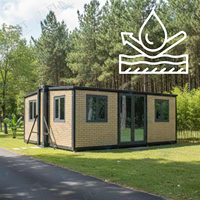 FLKT Maisons Modulaires Préfabriquées Économiques 20ft 40ft – Maisons Conteneurs de Luxe Extensibles, Pliables et Mobiles pour Complexes Hôteliers