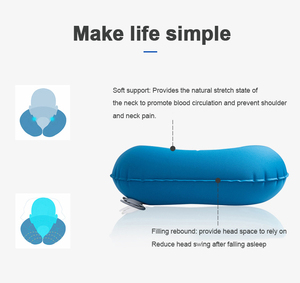 Ningbo Xiangpeng camping al aire libre de <span class=keywords><strong>playa</strong></span> inflable de aire cuello <span class=keywords><strong>almohada</strong></span> suave - Product Image 3