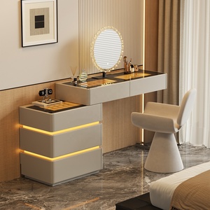 Tocador Minimalista Italiano con Cajones, Almacenamiento Integrado para Dormitorio, Mesita de Noche, Tocador de Lujo de Alta Gama - Product Image 5