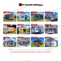 Maison conteneur mobile pliable et extensible sur mesure avec cuisine et salle de bain, mini-maisons, maisons compactes, vente en gros depuis la Chine