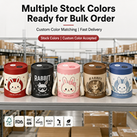 Tube en carton personnalisé avec logo OEM, poignée en cuir PU, emballage rond en carton pour jouets en peluche, papeterie, souvenirs
