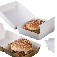 Thân Thiện Với Môi Bao Bì Thực Phẩm Hộp Hộp Bánh Hamburger Hộp