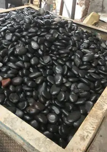 حصى من الحجر الطبيعي الأسود بنمط حديث عالي الجودة ، حصوه بيضاء للحديقة والفناء وتصميم الطريق - Product Image 3