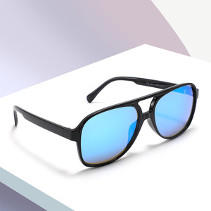 Gafas de sol Conchen para hombre, montura grande, doble puente, negras, protección UV400, para conducir, viajar, moda. - Product Image 4