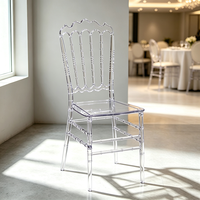 Chaise transparente en plastique personnalisée en gros, chaise fantôme empilable en acrylique transparent pour mariage, événement, restaurant