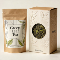 Boîte d'emballage de produits biodégradables écologiques en carton kraft, boîte à thé personnalisée imprimée pour les herbes en vrac
