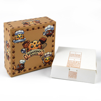 Boîte à biscuits en papier kraft de qualité alimentaire, taille et couleur personnalisées, écologique, emballage pour mini-gâteaux de boulangerie, boîte d'expédition en papier avec logo personnalisé