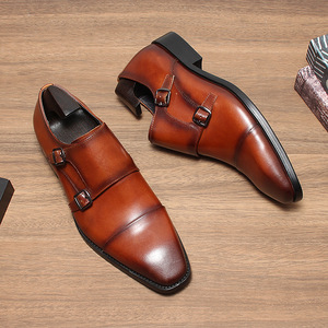 Chaussures décontractées rétro britanniques pour hommes d'automne, chaussures en cuir augmentant la taille, chaussures en cuir à semelle épaisse - Product Image 3