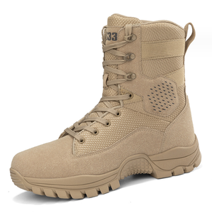 Botas Tácticas de Senderismo y Montañismo DFB928 Personalizadas en Negro y Caqui - Product Image 1