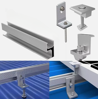 Support de montage solaire encadré en alliage d'aluminium Module solaire PV Structure au sol pour toit
