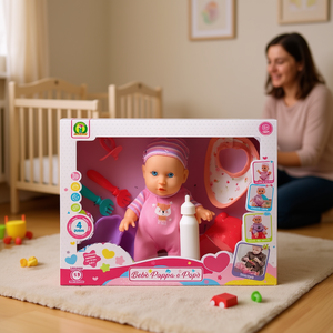 Beb Pappa E Pop <b>Doll</b> With Feeding Bottle And Accessories For Pretend Play 3 Years Plus - Product Image 3