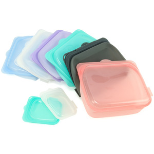 Custom Wholesale Transparent Freezer Safe Leakproof Eco Friendly Reusable Silicone Waterproof Food Storage <b>Bags</b> - Product Image 6