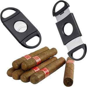 Cortador de Cigarros de Doble Cuchilla de Plástico con Base Negra y Logotipo Personalizado, Accesorios para Cigarros - Product Image 2