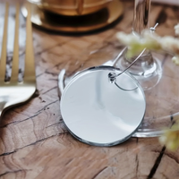Marqueurs de verres personnalisés en acrylique rond pour mariage, fête, événement – Identificateurs de tasses avec nom gravé – Cadeau souvenir