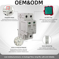 Dispositif de protection contre les surtensions CE TUV certifié ignifuge AC DC SPD 220V 400V 500V 1000V T2 20ka 40ka