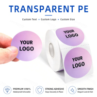 Rouleau d'étiquettes autocollantes en papier avec impression de logo personnalisé, rouleau d'étiquettes en vinyle auto-adhésif pour l'emballage des cosmétiques