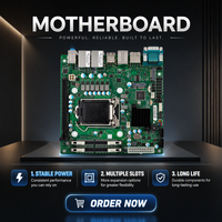 Carte mère industrielle avec chipset H510, socket LGA1200, sorties VGA+DP+, prise en charge de l'affichage 4K, format Mini ITX, avec TPM2.0