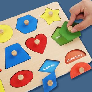 Juegos de Mesa de Madera con Formas y Colores, Rompecabezas de Encaje, Juguetes Educativos Montessori para Niños Pequeños de 1, 2 y 3 Años - Product Image 3