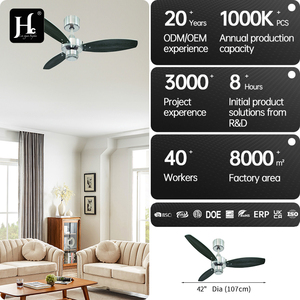 Manufacturer direct sales 6-speed high CFM silent DC motor modern <b>ceiling</b> <b>fan</b> <b>with</b> light <b>remote</b> <b>control</b>, bedroom living room cei - Product Image 4