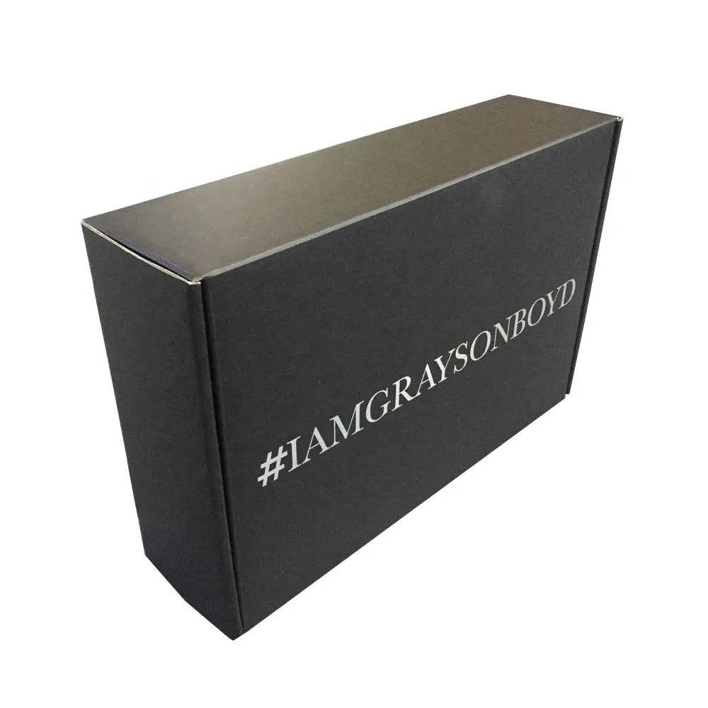 luxury corrugated paper environmentally friendly customize black packaging boxes for Nike shoes with logo