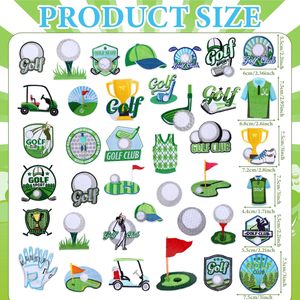 Fer <span class=keywords><strong>de</strong></span> sport brodé sur gazon vert décoratif Applique <span class=keywords><strong>de</strong></span> parcours <span class=keywords><strong>de</strong></span> golf patchs <span class=keywords><strong>de</strong></span> <span class=keywords><strong>broderie</strong></span> personnalisés personnalisés pour chapeaux vêtements - Product Image 2